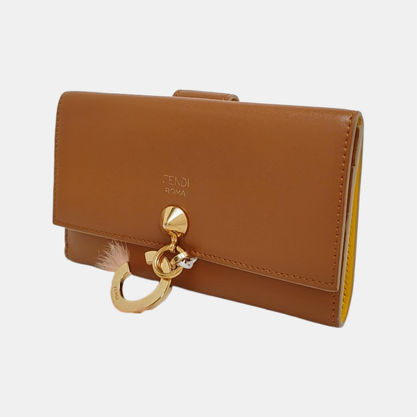 Dotcom Calfskin Brown Wallet