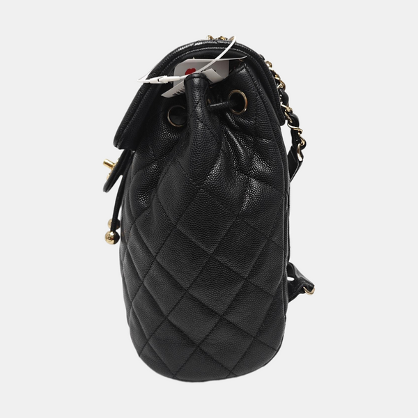 URBAN SPIRIT Small Quilted Grained Calfskin Black