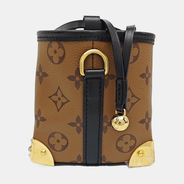 NOÉ PURSE LV CHARMS Monogram Coated Canvas Brown