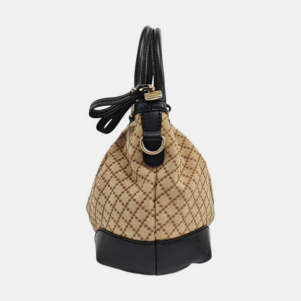 Sukey Monogram Canvas Beige