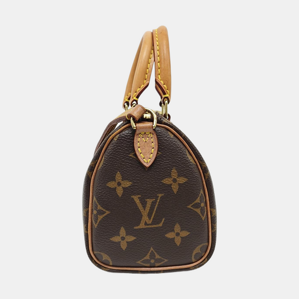SPEEDY Nano Monogram Coated Canvas Brown