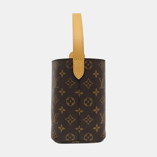 ALL IN BB Monogram Coated Canvas Brown