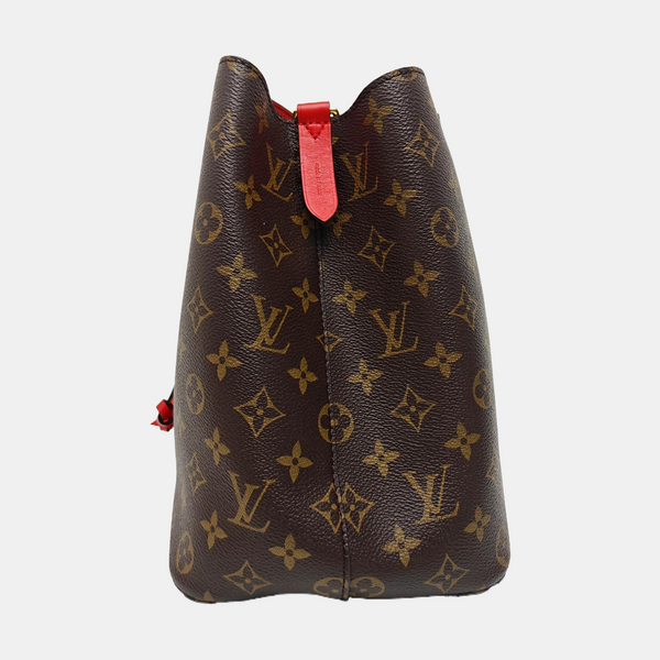 NÉONOÉ MM Monogram Coated Canvas Brown