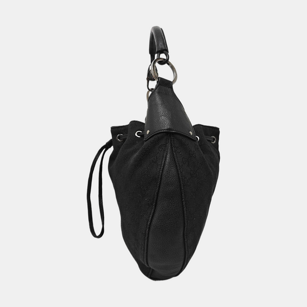 Monogram Canvas Tote Bag Black