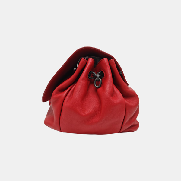 Calfskin Shoulder Bag Orange
