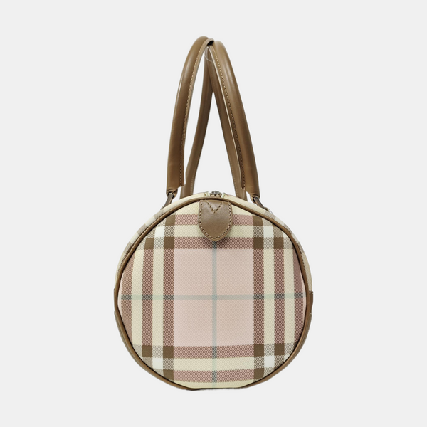 Coated Canvas Shoulder Bag Pink