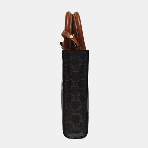 CABAS CELINE Mini Coated Canvas Brown