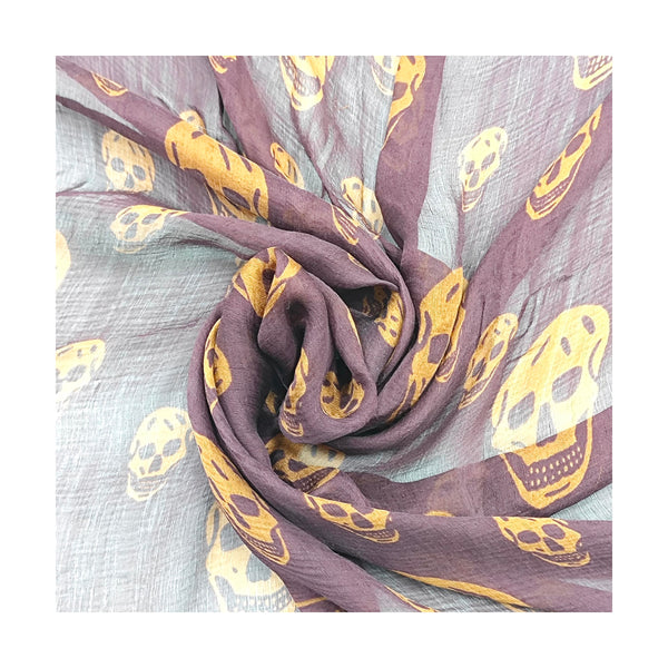 Mulberry Silk Silk Scarf Brown