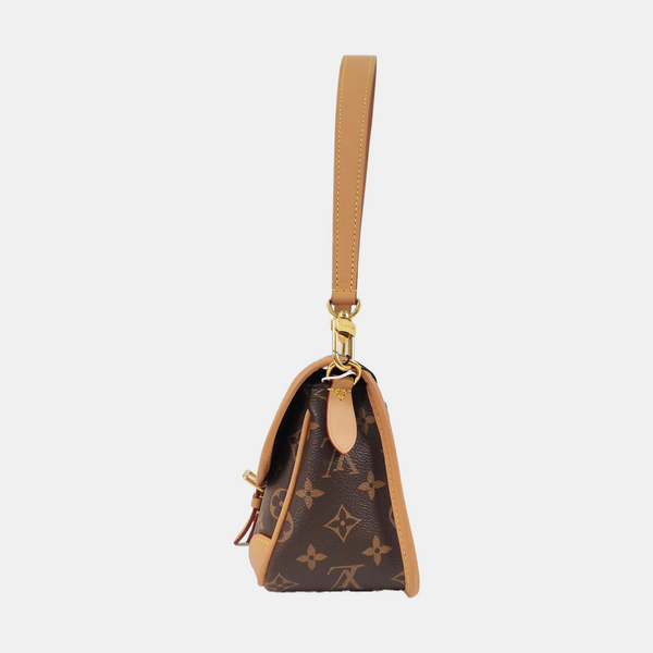 DIANE Monogram Coated Canvas Brown
