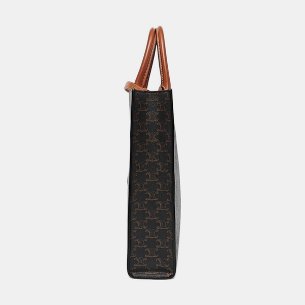 CABAS CELINE Small Coated Canvas Brown