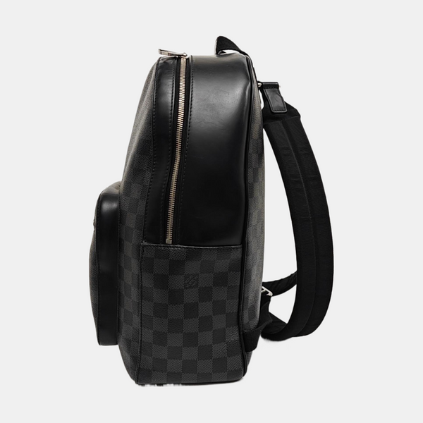 JOSH Damier Graphite Coated Canvas Gray