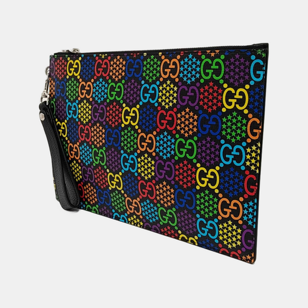 GG Supreme Monogram Coated Canvas Black