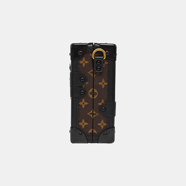 PETITE MALLE Monogram Coated Canvas Brown