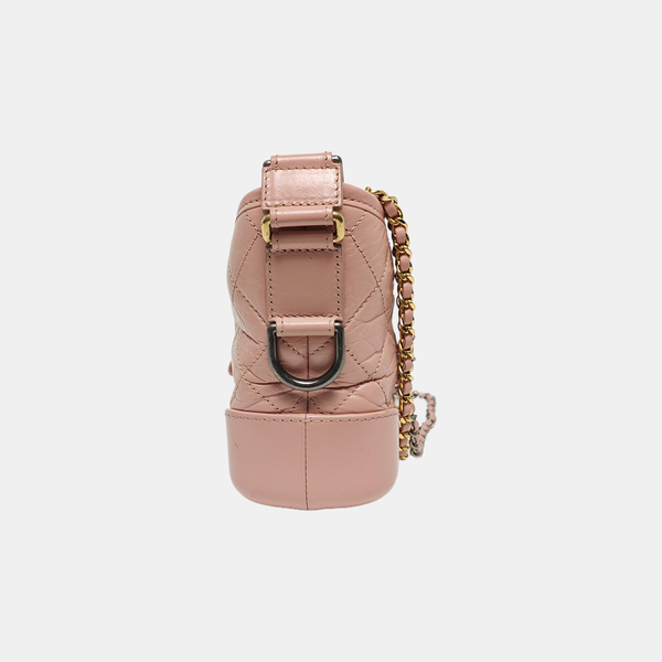 Authenticated pre-owned GABRIELLE Small Quilted Calfskin Pink - Crossbody Bag at Looply