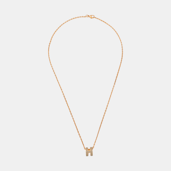 Pop H Metal Rose Gold Necklace