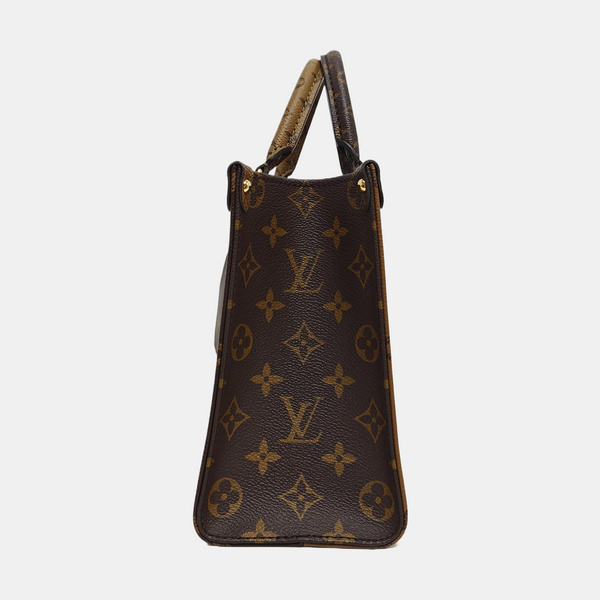 ONTHEGO PM Monogram Coated Canvas Brown
