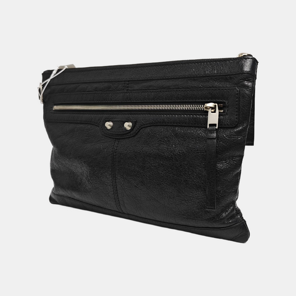 Quilted Calfskin Clutch Black