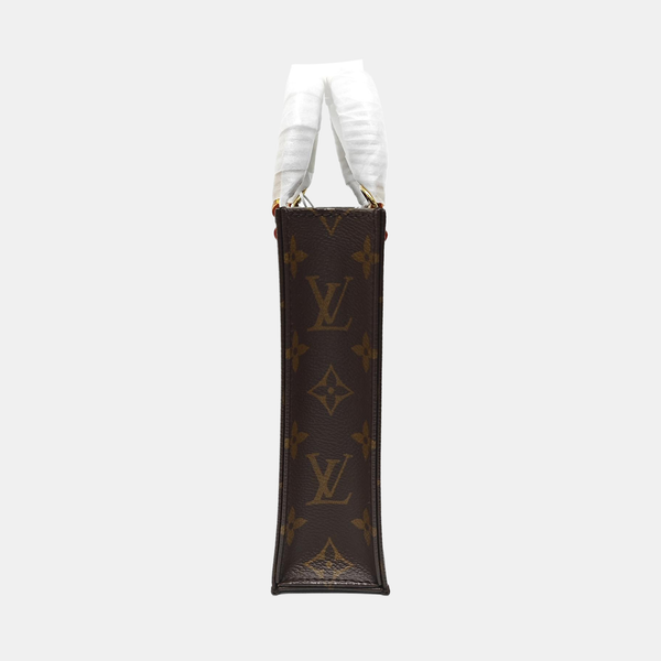 SAC PLAT Mini Monogram Coated Canvas Brown