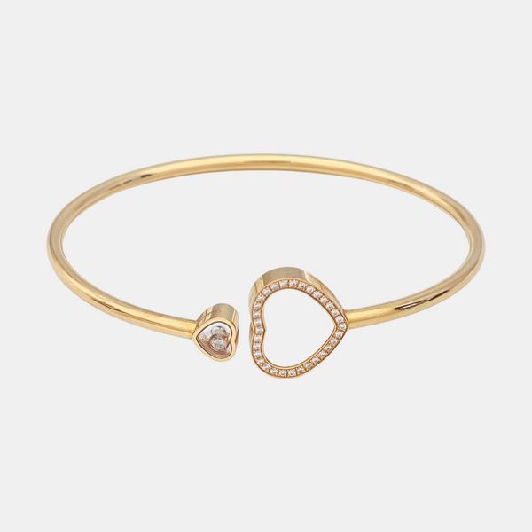 Happy Hearts 18k Rose Gold Bangle