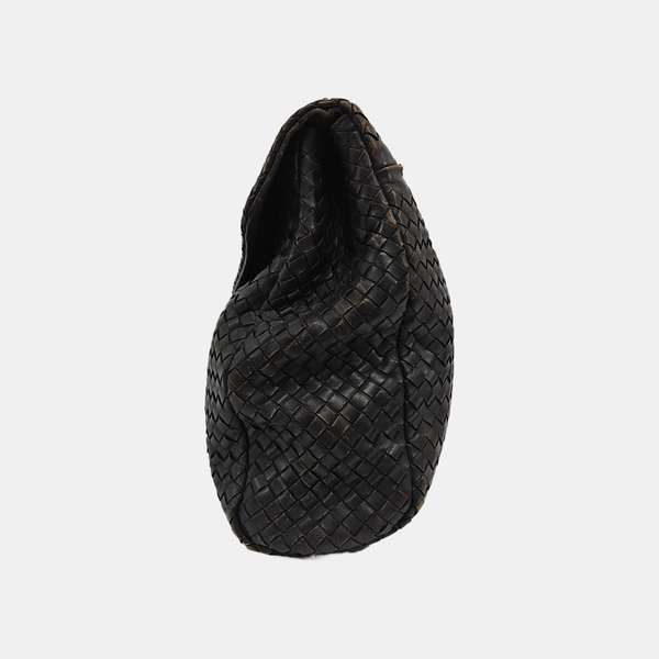 Calfskin Top Handle Bag Brown