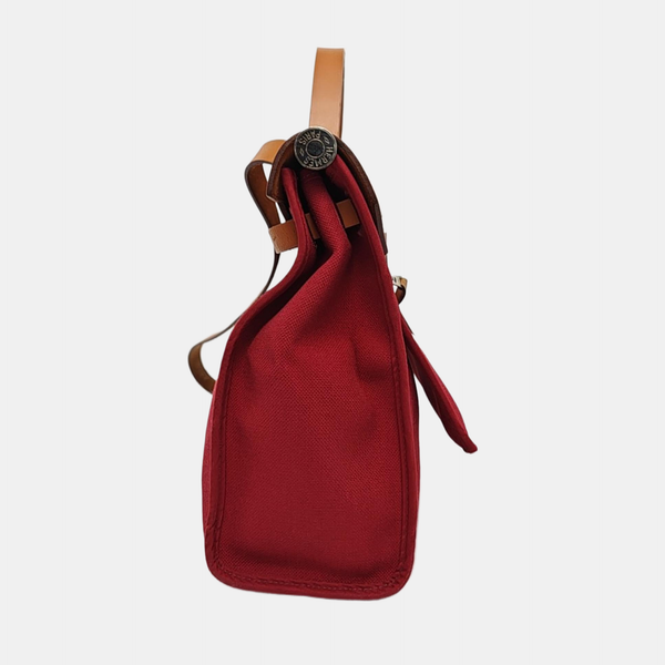 Authenticated pre-owned Herbag 31 Canvas Red - Shoulder Bag at Looply