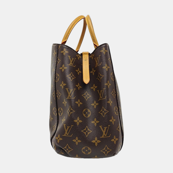MONTAIGNE Monogram Coated Canvas Brown