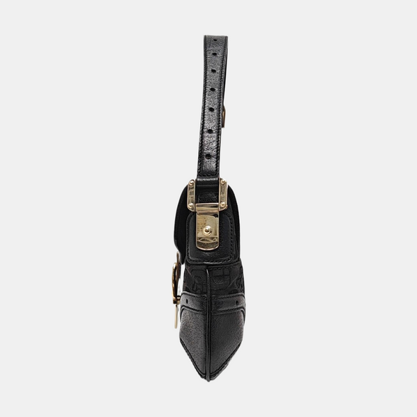 Canvas Top Handle Bag Black