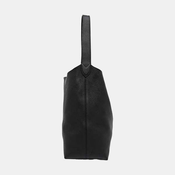 LOW KEY HOBO MM Monogram Calfskin Black