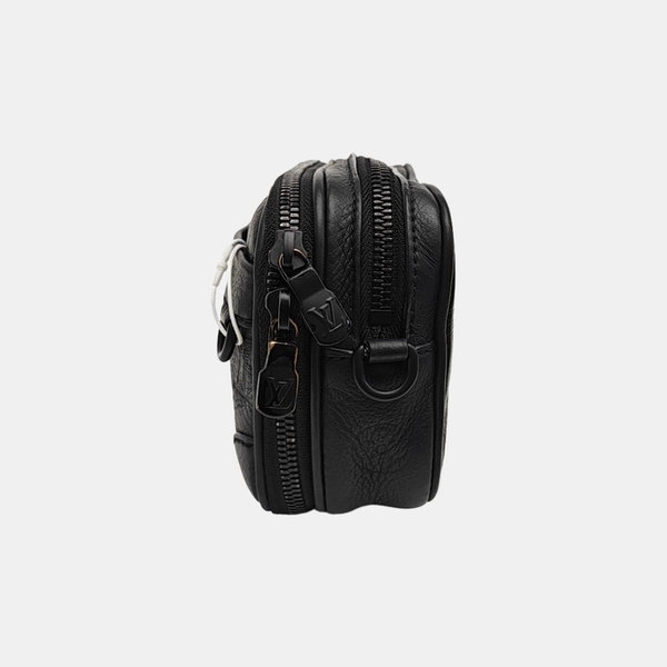 ALPHA Mini Monogram Calfskin Black