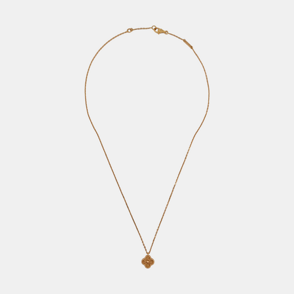 Sweet Alhambra 18k Rose Gold Necklace