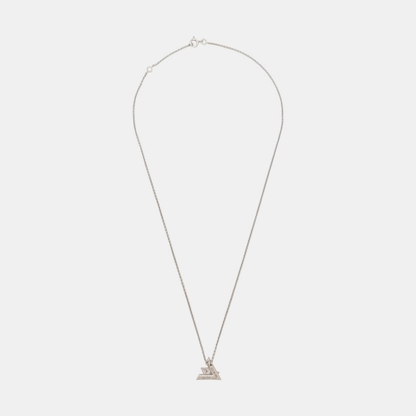 LV VOLT 18k White Gold Silver Necklace