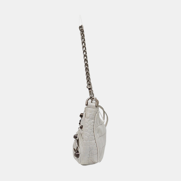 Le Cagole Mini Calfskin White