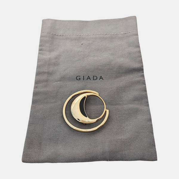 Metal Gold Brooch
