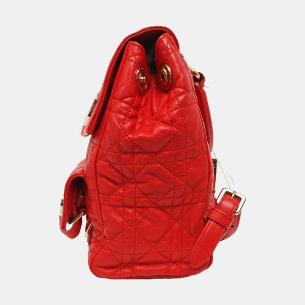 Stardust Cannage Calfskin Red