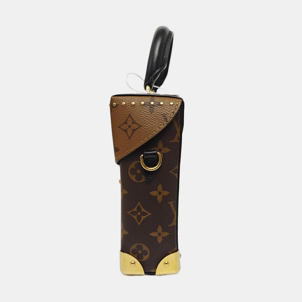 CAMERA BOX Monogram Coated Canvas Brown