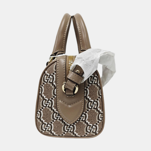 Monogram Coated Canvas Shoulder Bag Super Mini Gray