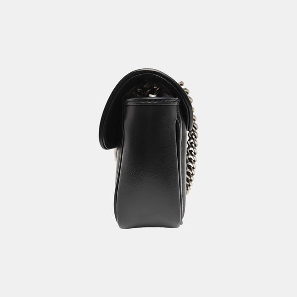 GG Marmont Small Quilted Calfskin Black