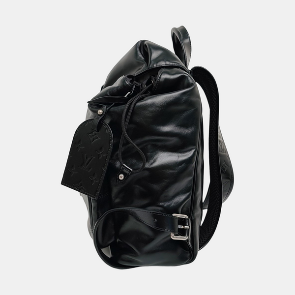 MONTSOURIS CARGO Monogram Calfskin Black