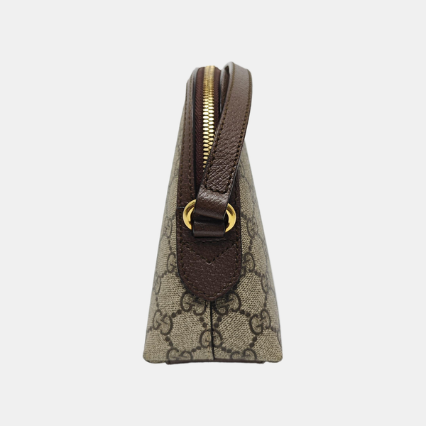 Ophidia Small Monogram Coated Canvas Beige