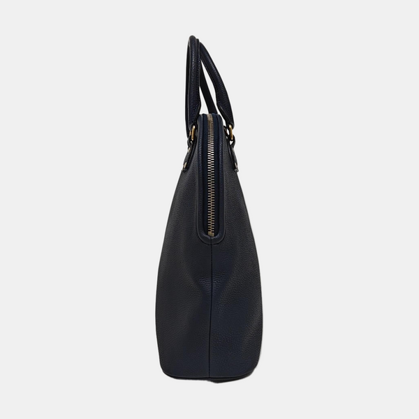 Calfskin Top Handle Bag Blue