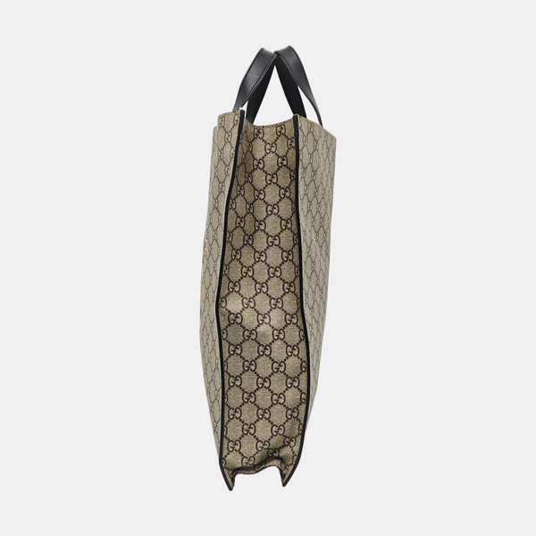 Monogram Coated Canvas Tote Bag Beige