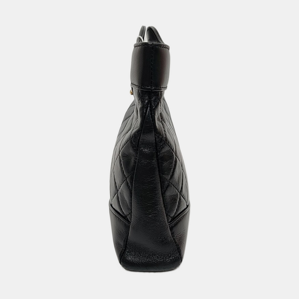 CHANEL 31 Mini Piel de cordero acolchada negra