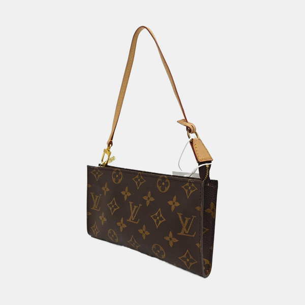 Monogram Coated Canvas Shoulder Bag Brown