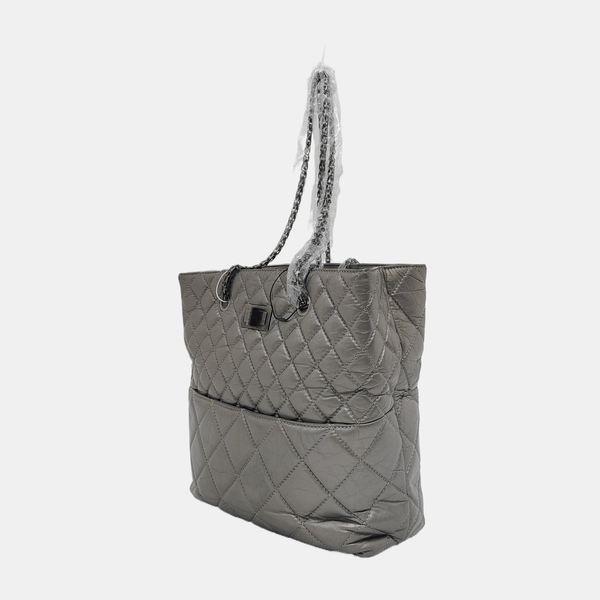 Quilted Calfskin Gray