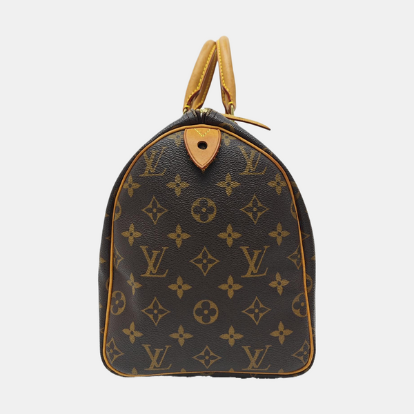 SPEEDY 30 Monogram Coated Canvas Brown