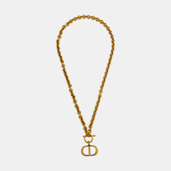 Petit CD Metal Gold Necklace