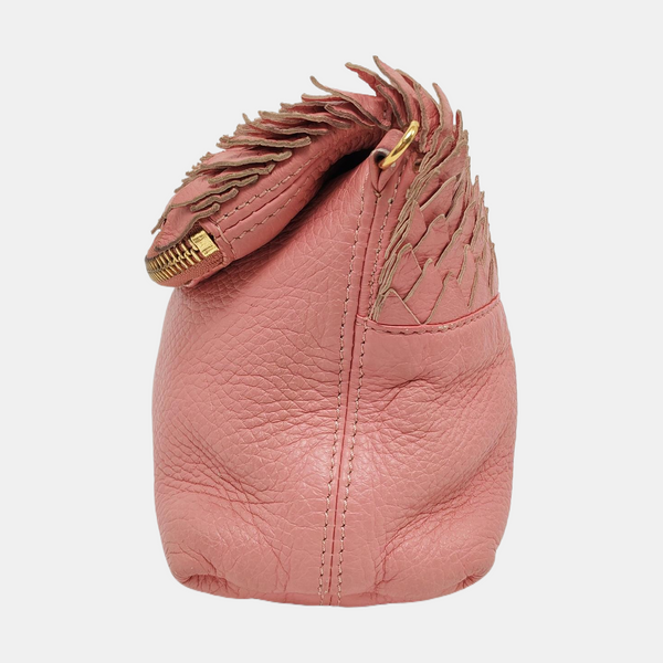 Calfskin Crossbody Bag Pink