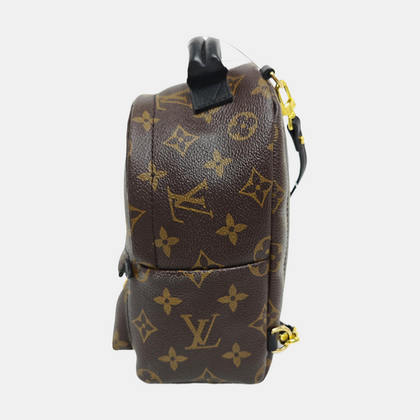 PALM SPRINGS Mini Monogram Coated Canvas Brown
