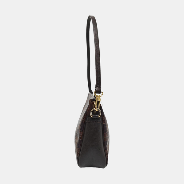 TROUSSE MAKE UP Damier Ebene Coated Canvas Brown