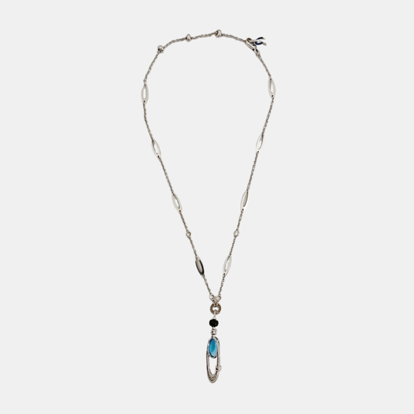 ALLEGRA 18k White Gold Silver Necklace